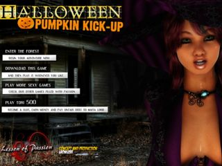 Ghost sex game with halloween ghost porn Halloween Pumpkin Kick Up