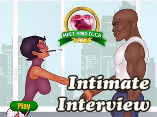 Interview blowjobs and intimate cock sucking in game