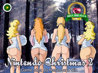 Nintendo Christmas 2 sex game with nintendo sluts
